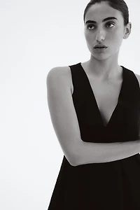 Dress with Flared Skirt