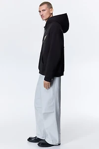 Loose-Fit Printed Hoodie