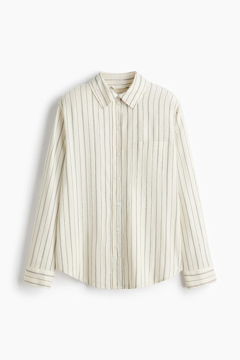 Linen-Blend Shirt