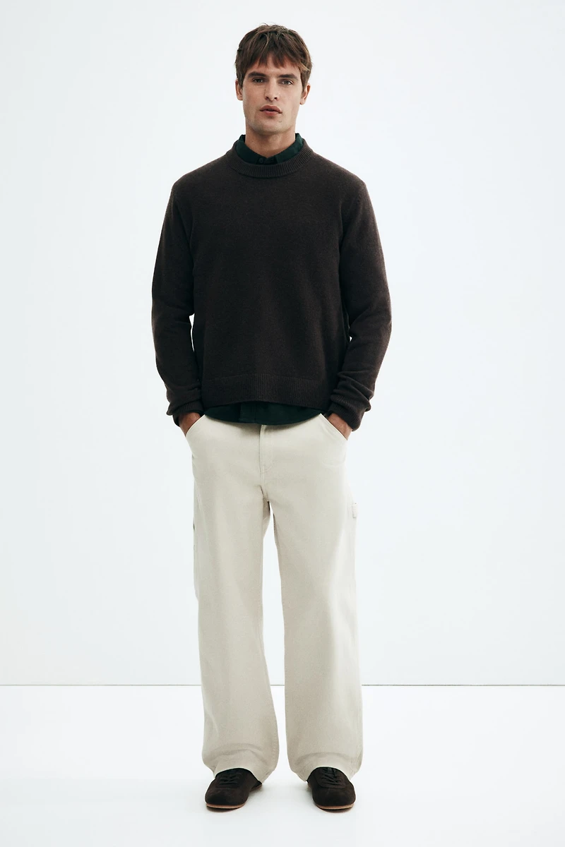 Regular-Fit Fine-knit Wool Sweater