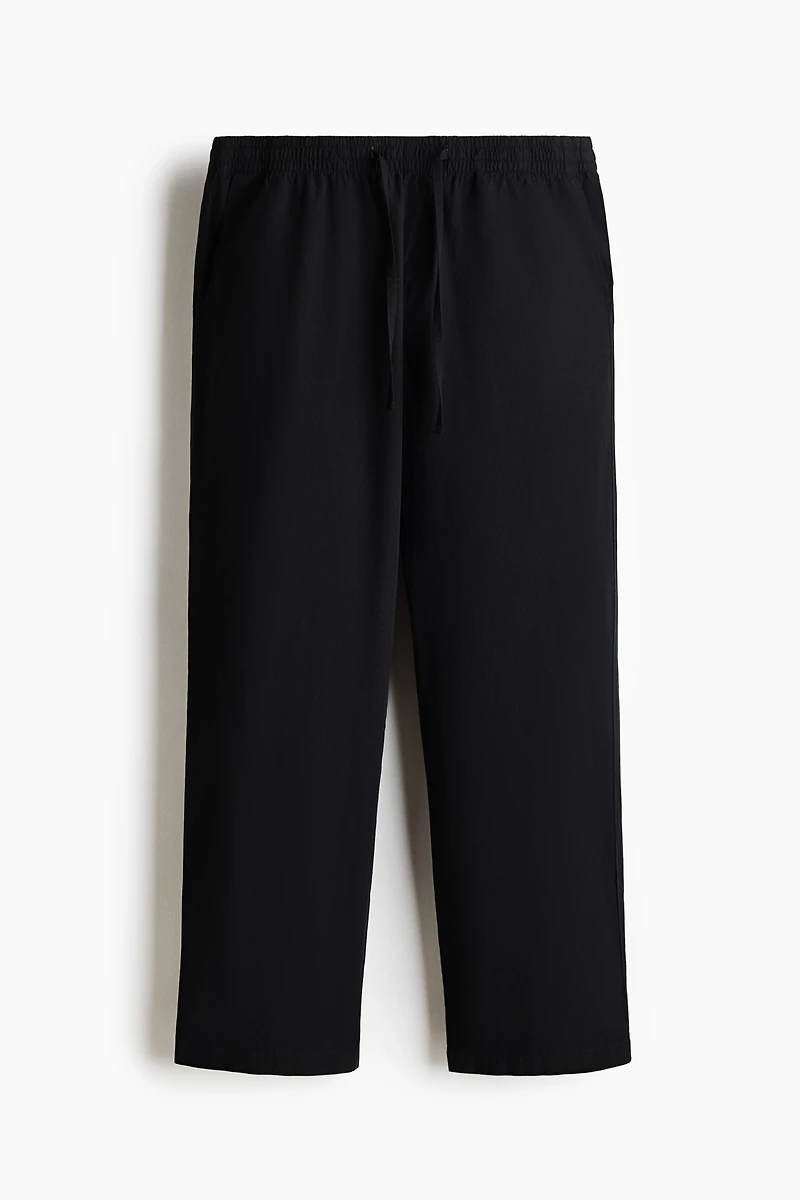 Relaxed-Fit Poplin Pants
