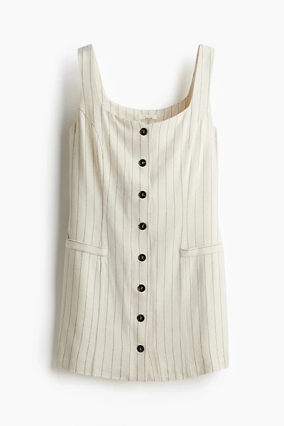 Sleeveless Linen-Blend Dress