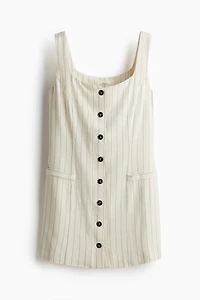Sleeveless Linen-Blend Dress