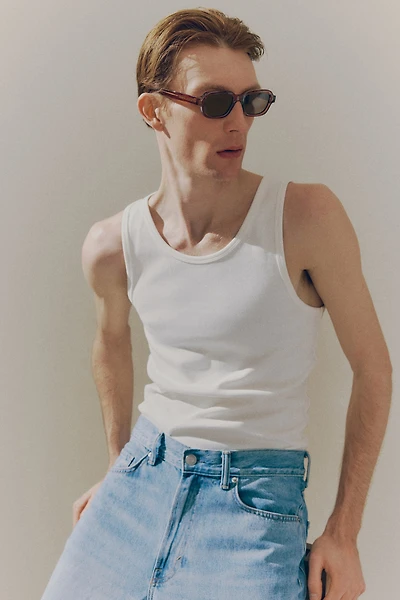 Slim Fit Ribbed Tank Top