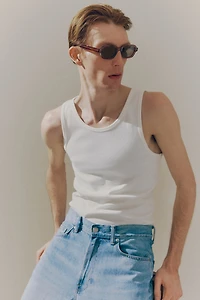 Slim Fit Ribbed Tank Top