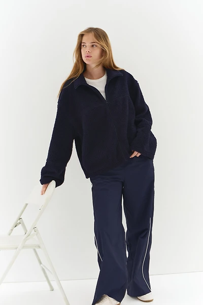 Half-Zip Teddy Fleece Jacket