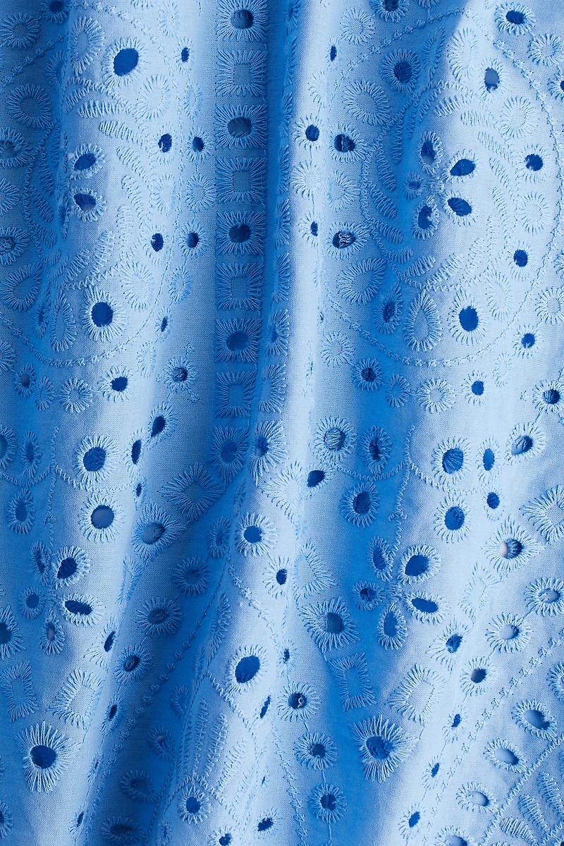 Blouse with Eyelet Embroidery