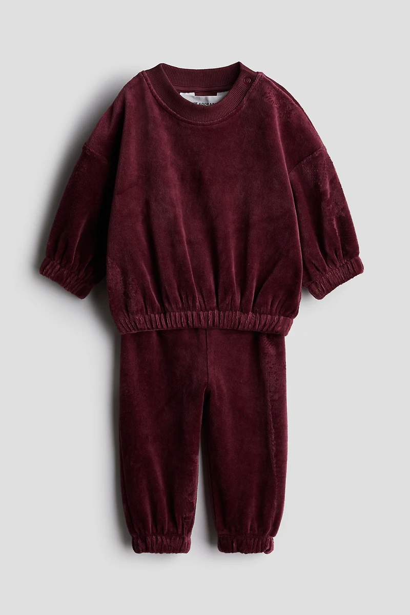 Ensemble 2 pièces en velours