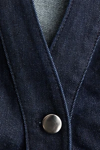 MAMA Short-Sleeved Denim Dress