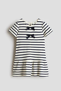 Bow-Detail Jersey Dress