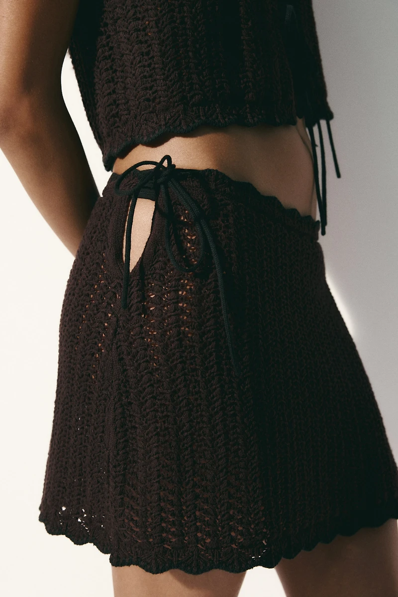 Crochet-Look Beach Skirt