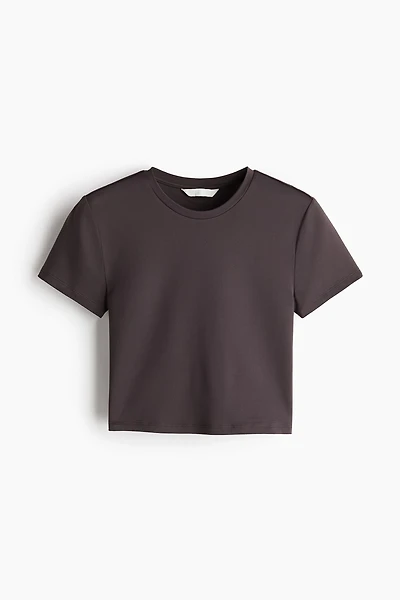 Microfiber Cropped T-Shirt