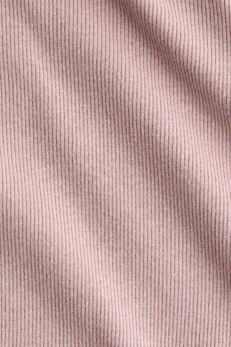 Ribbed Cotton-Blend Top