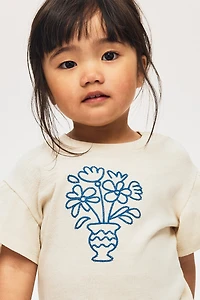 Top with Printed Motif