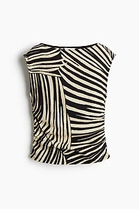 Textured jersey top