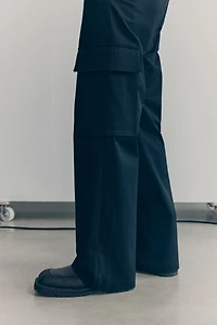 Wool-Blend Cargo Pants