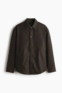 Regular-Fit Coated Overshirt