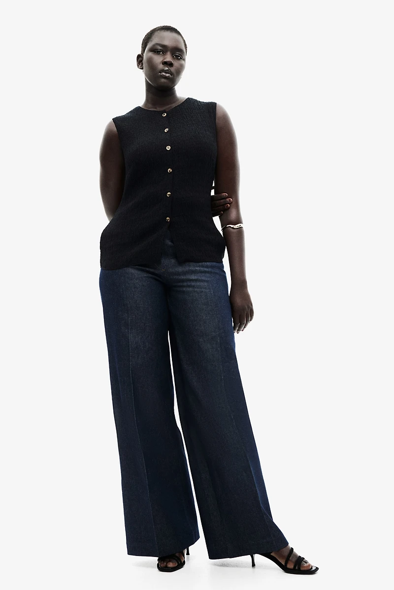 Textured Jersey Vest