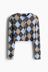 Chandail court en tricot fin