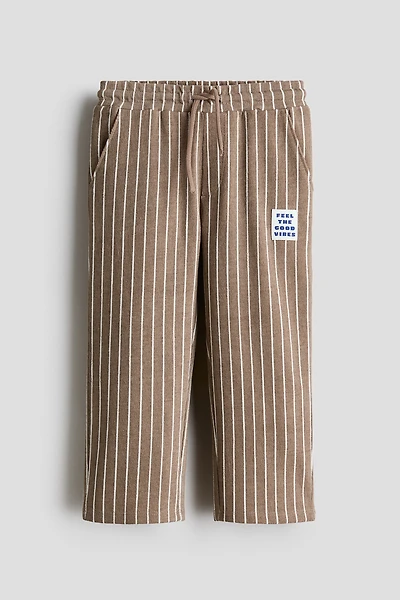 Pantalon à cordon en jersey texturé