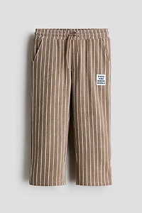 Pantalon à cordon en jersey texturé