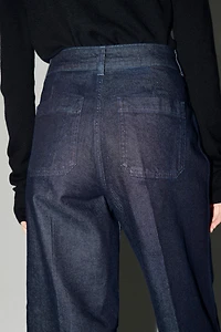 Wide High Ankle Jeans