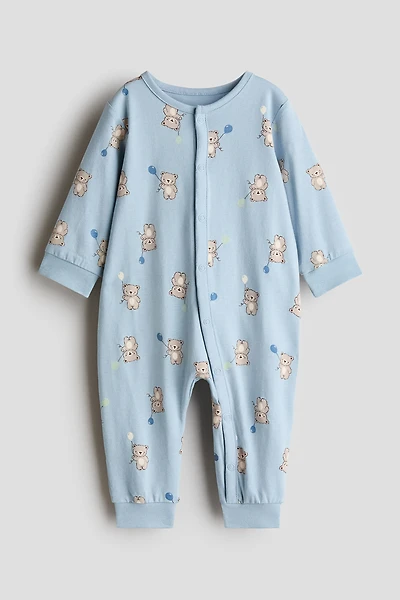 Patterned Pajama Jumpsuit