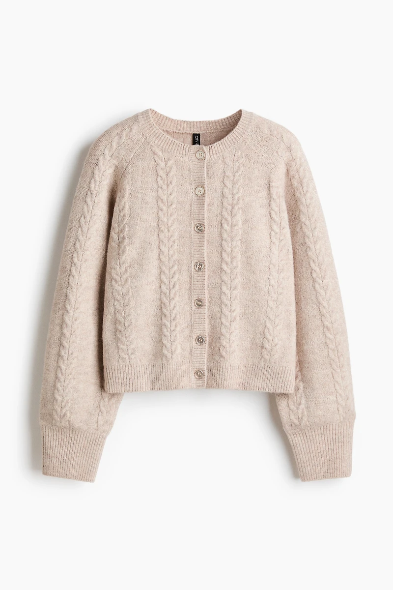 Cable-Knit Cardigan
