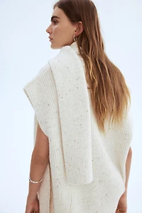 Chandail sans manches avec col cravate