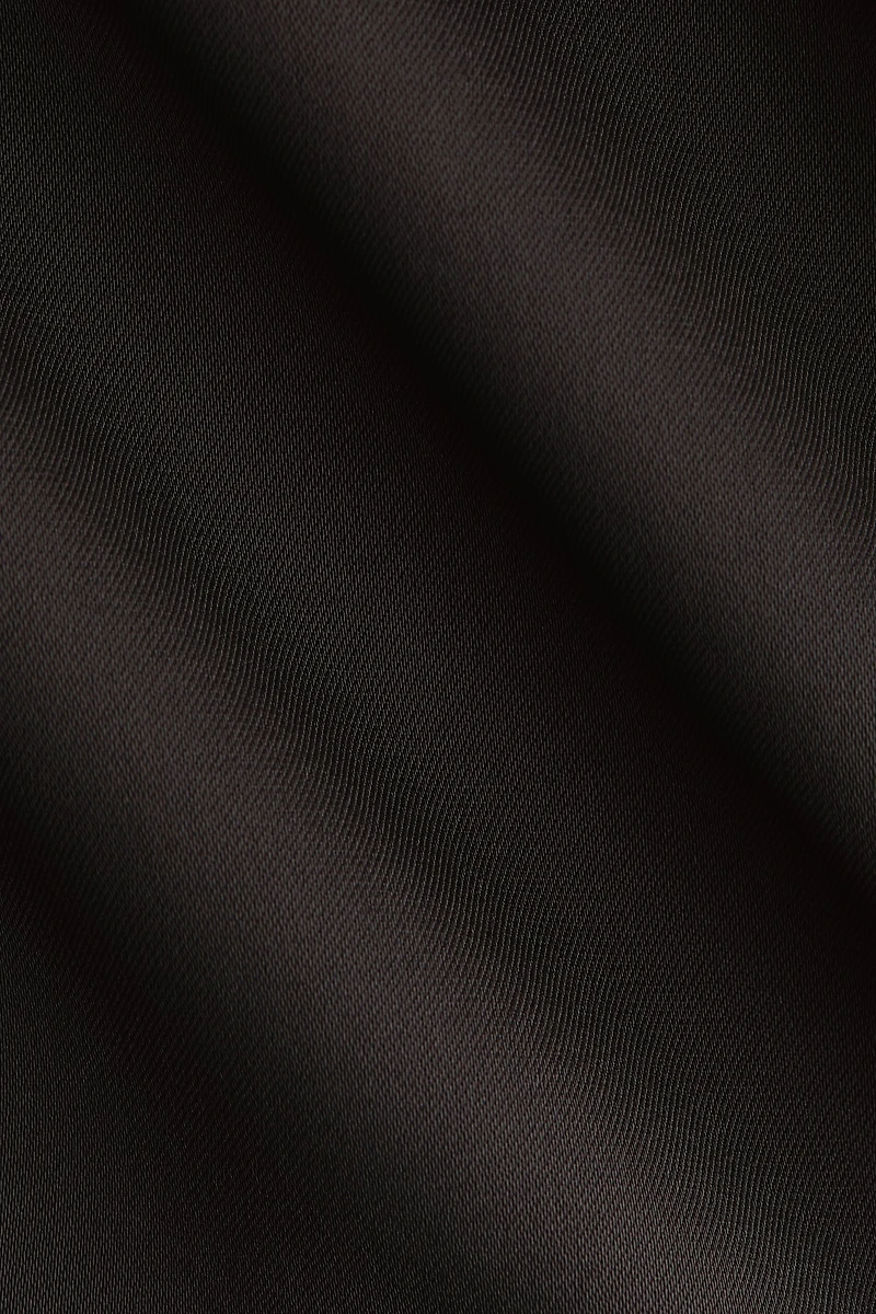 Lace-Trimmed Satin Slip Dress