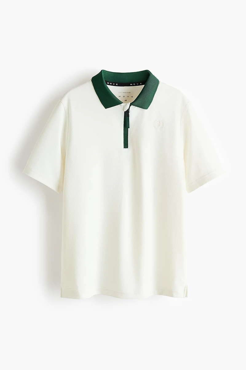 Polo de sport classique à col fermeture éclair