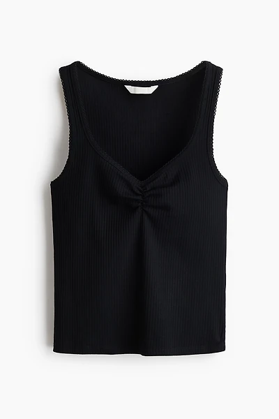 Ribbed Cotton Tank Top