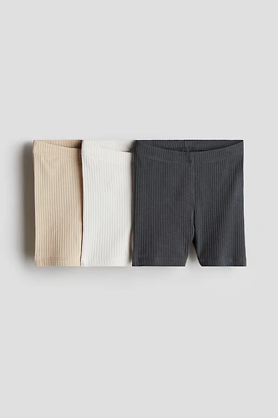 3-pack Ribbed Bike Shorts