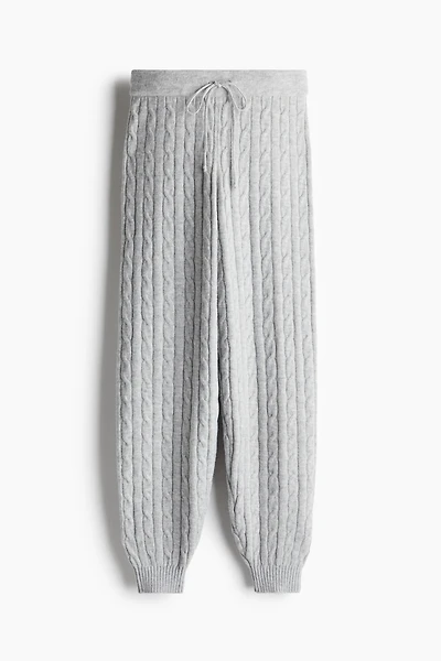 Cable-Knit Joggers
