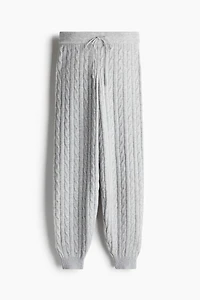 Cable-Knit Joggers