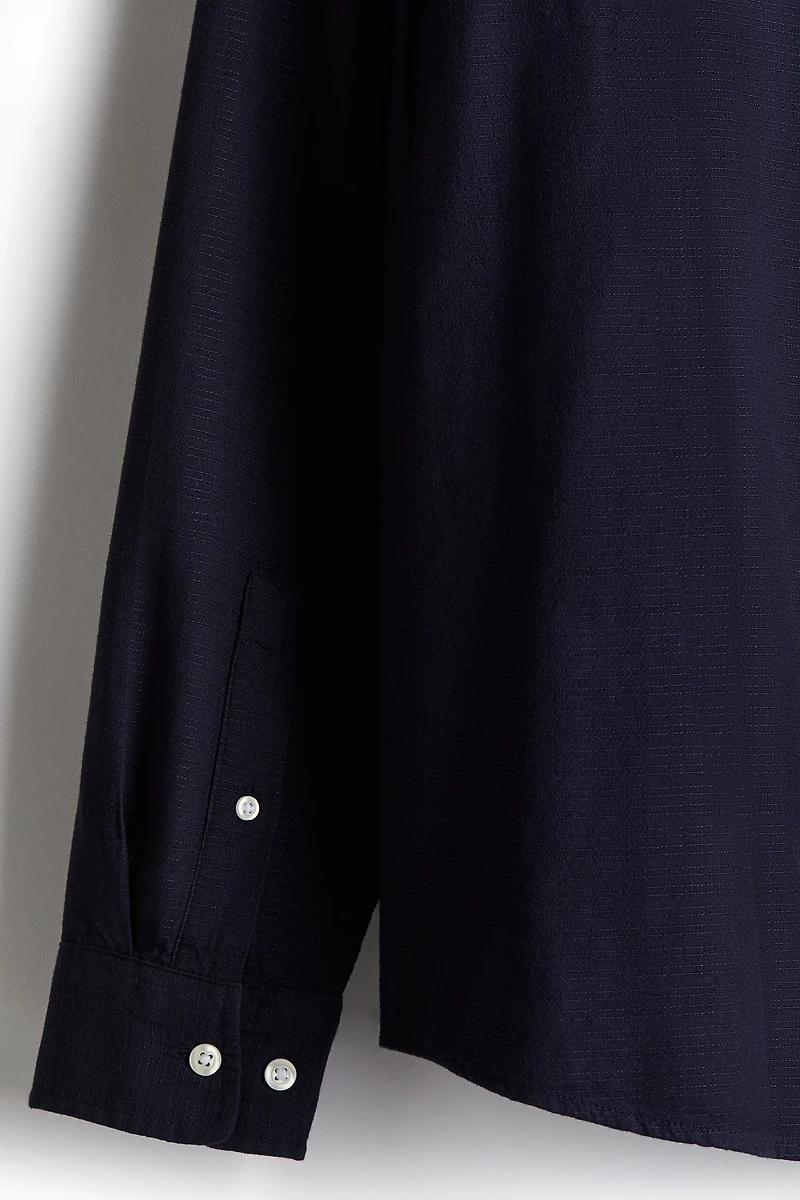 Chemise texturée classique