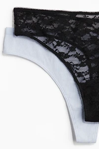 2-Pack Thong Briefs