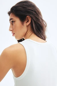 Ribbed Cotton Tank Top