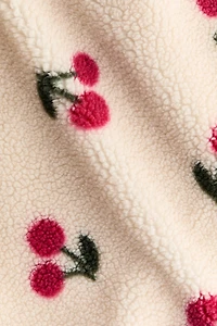 Patterned Teddy Fleece Vest