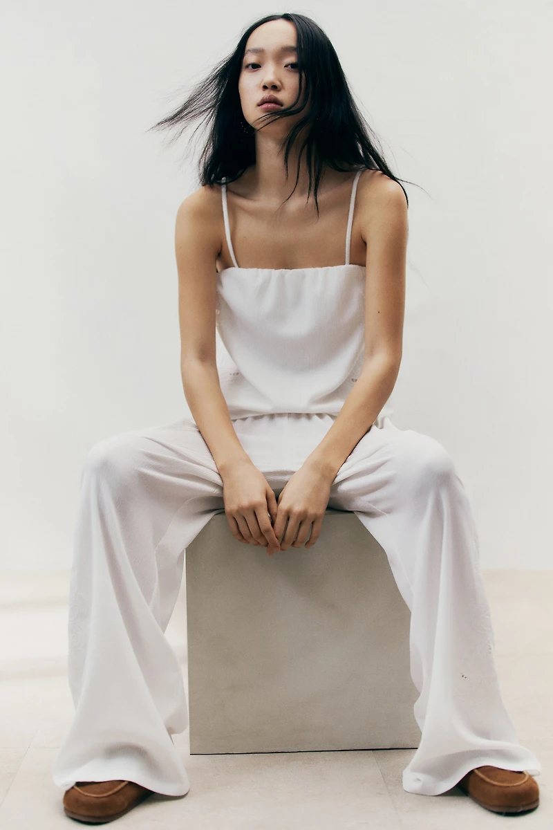 Camisole Top with Eyelet Embroidery