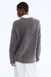 Oversized Alpaca-Blend Sweater