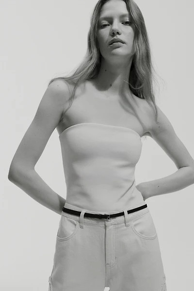 Ceinture en cuir fendu