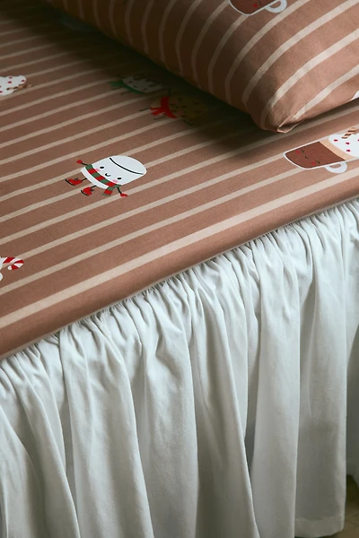 Patterned Cotton Fitted Sheet