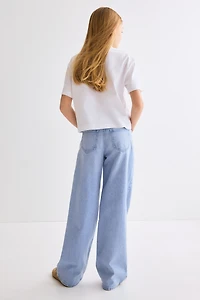 Jean à jambes larges