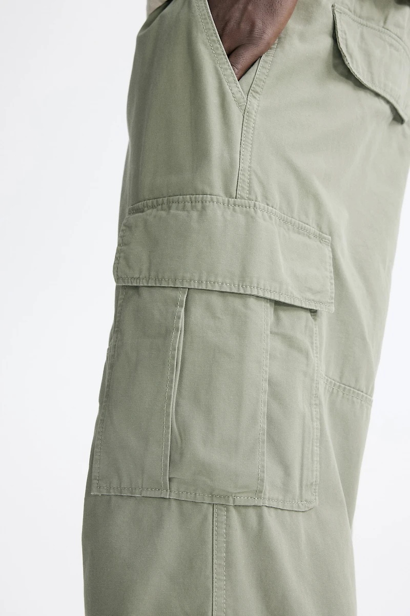Pantalon cargo décontracté en coton