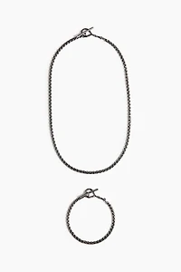 Lot de 2, collier et bracelet