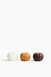 3-pack pumpkin-shaped candles