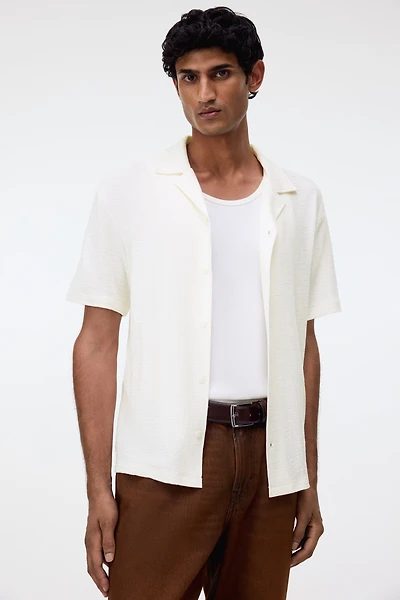 Regular-Fit Jersey Resort Shirt