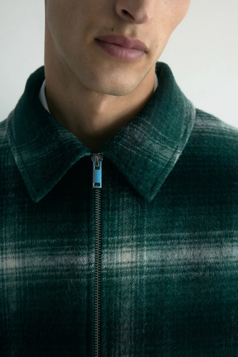 Regular-Fit Wool-Blend Overshirt