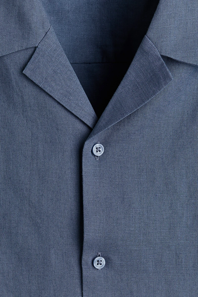 Relaxed-Fit Linen-Blend Resort Shirt